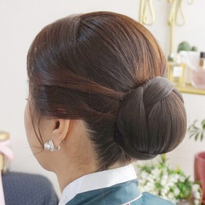 인모 혼합 통가발 (일상 착용용)